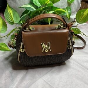 Brown and Black Designer Handbag